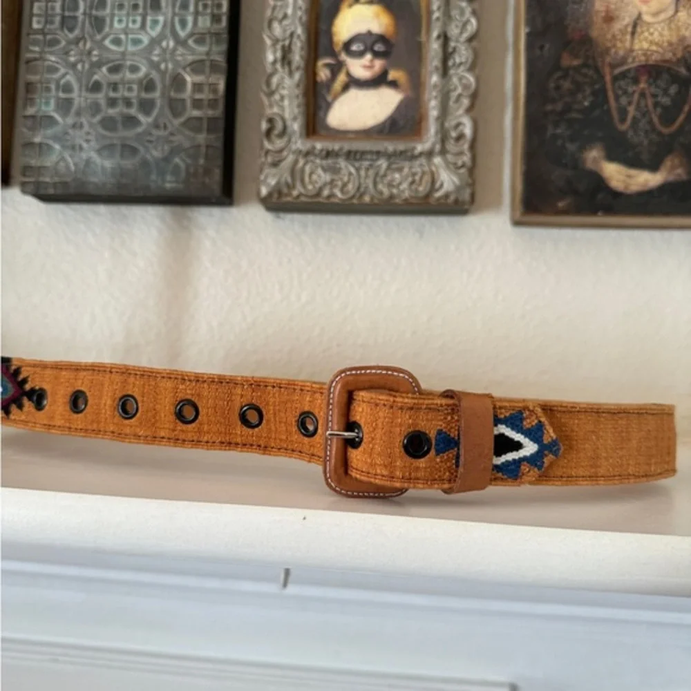 Southwestern Style Handwoven Woven‎ Belt Size 38